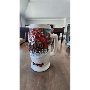 2006 Budweiser Holiday‎ Beer Stein "Sunset at the Stables" Clydesdales CS670 Mug
